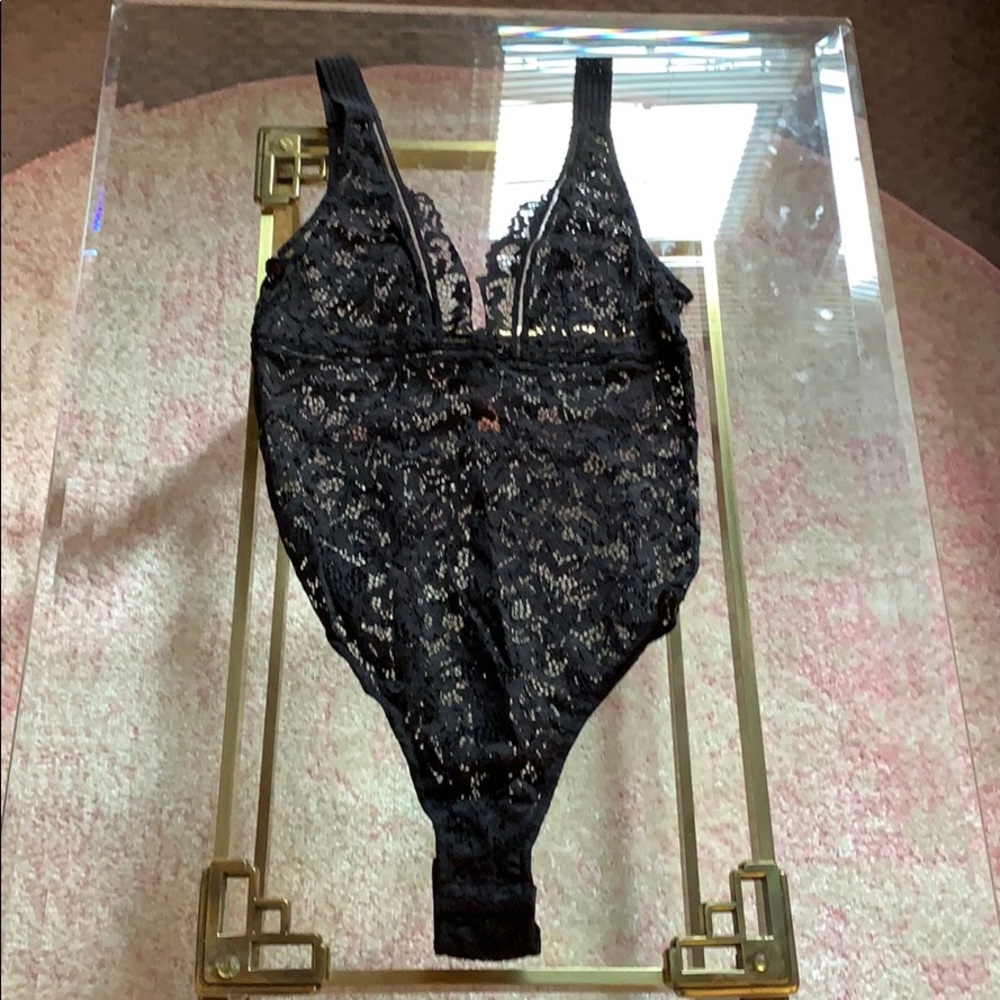 Victoria’s Secret black lace bodysuit